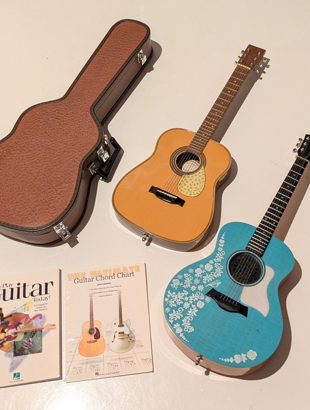 American Girl Vintage Guitar with Case & Tenney's Blue Guitar